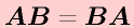 \vect{AB}=\vect{BA}