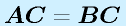 \vect{AC}=\vect{BC}