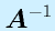 \vect{A}^{-1}