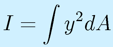 I=\int y^2dA