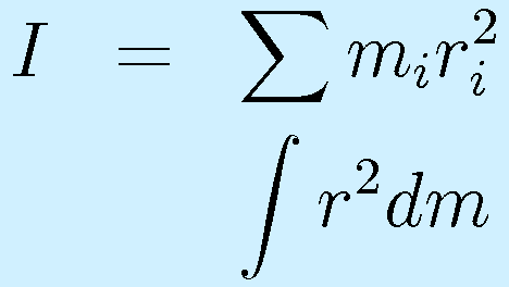 I&=&\sum m_i r_i^2\nonumber\\&&\int r^2dm