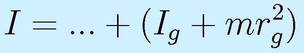 I=...+(I_g+mr_g^2)