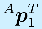 ^A\vect{p}_1^T