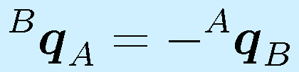 ^B\vect{q}_A =- ^A\vect{q}_B