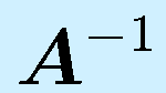 \vect{A}^{-1}