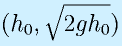 (h_0,\sqrt{2gh_0})