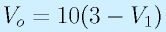 V_o=10(3-V_1)