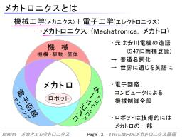 メカトロニクスとは