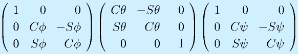 \Mss100{0}{\Cph}{-\Sph}{0}{\Sph}{\Cph}  \Mss{\Cth}{-\Sth}{~~0}{\Sth}{\Cth}0001   \Mss100{0}{\Cps}{-\Sps}{0}{\Sps}{\Cps}