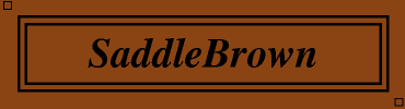 SaddleBrown:#8B4513
