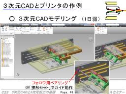 設計と製作の例：ロボット発進用ゲート機構の試作