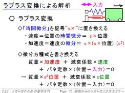 微分方程式とラプラス変換